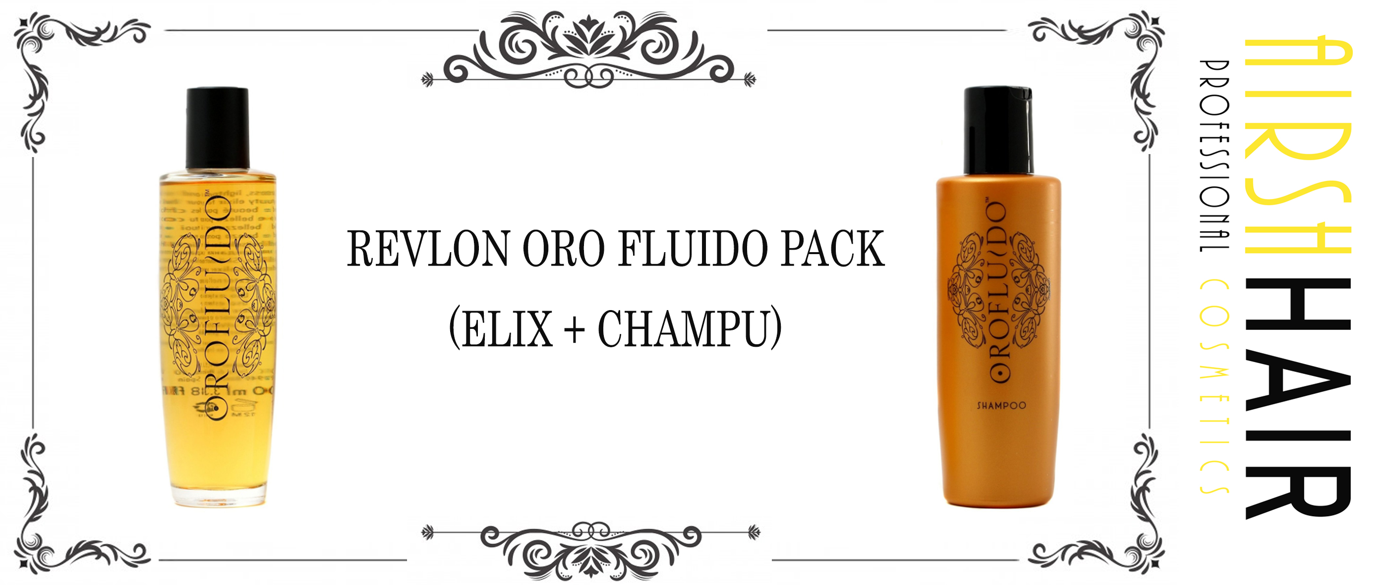Oro fluido pack ( elixir mas champu). 150 ml